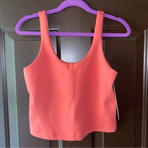 Lululemon Athletica Vibrant Coral glow up Tank Top